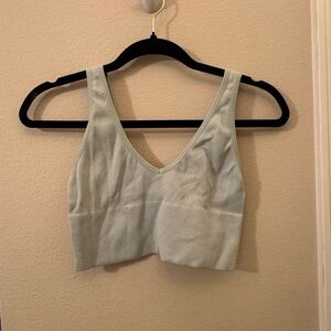 Green Cropped Tank Top/Bralette
